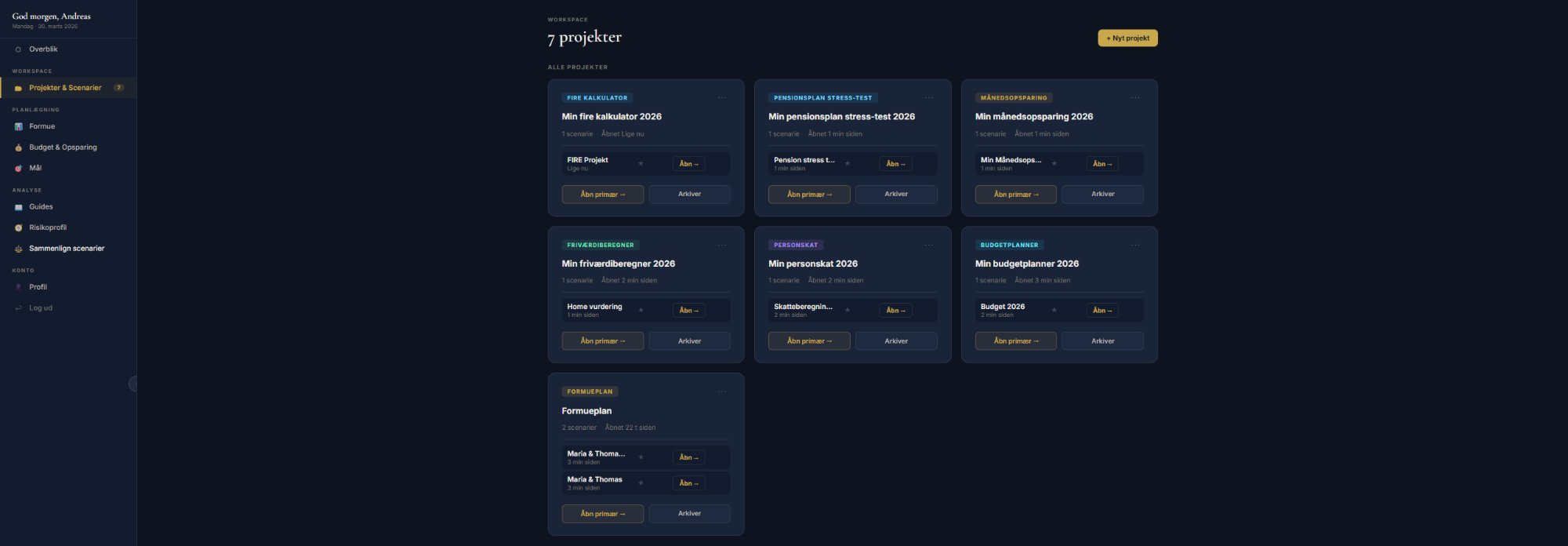 QuantBase Workspace — projekter